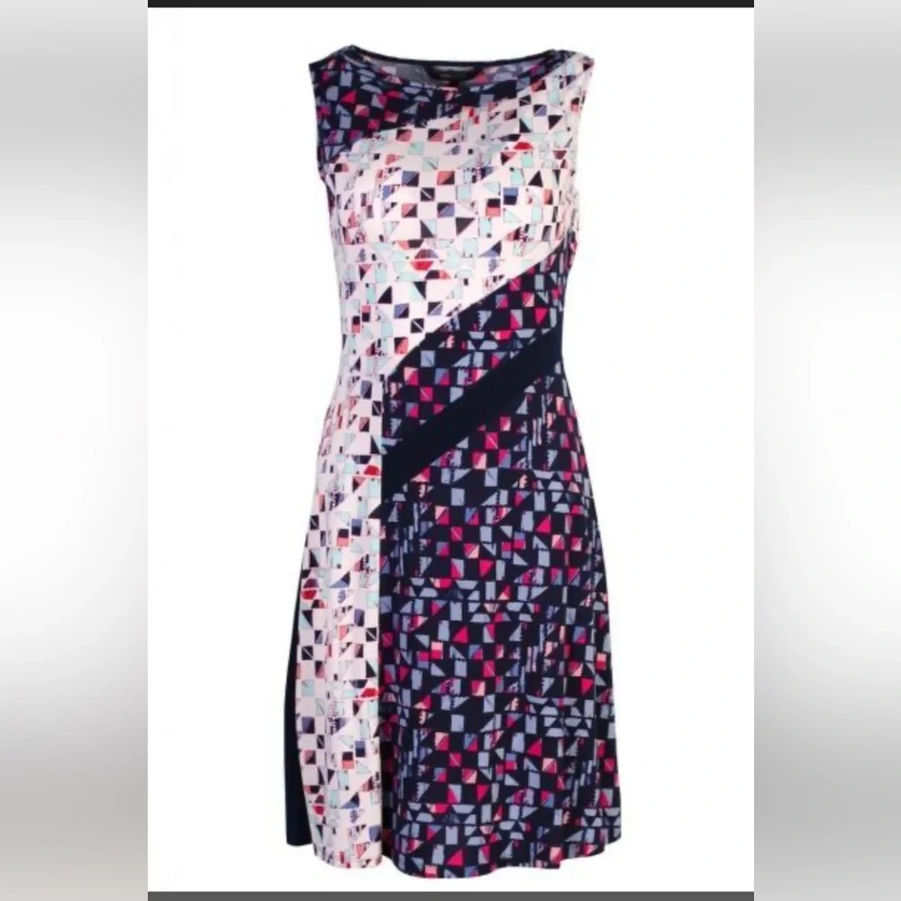 BCBGMaxAzria Kelsee Mosaic Maternity Printed Dress - Picture 1 of 13